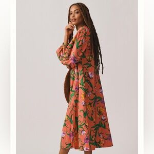 Anthropologie | Long sleeve v-neck dress